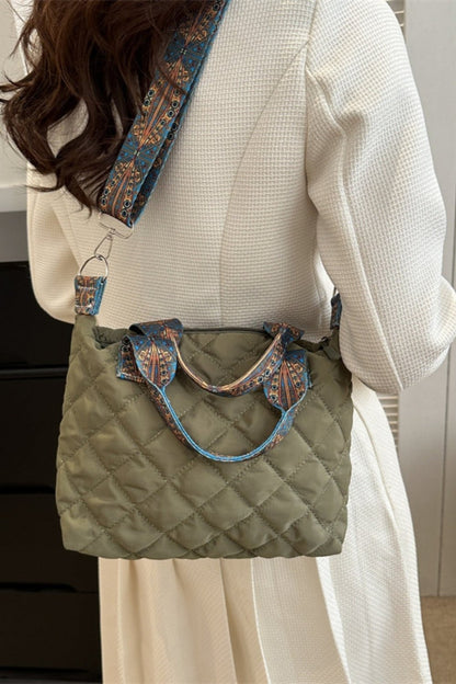 Bubble Textured Printed Strap Handbag | Trending Chic NZ