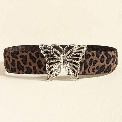 Butterfly Alloy Buckle Elastic Belt | Trending Chic NZ