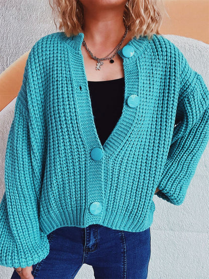 Button Up Long Sleeve Cardigan | Trending Chic NZ