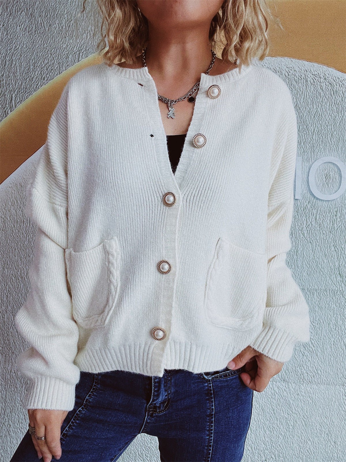 Button Up Long Sleeve Cardigan | Trending Chic NZ