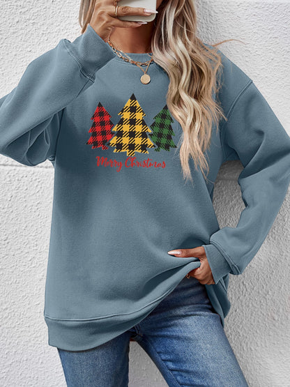 MERRY CHRISTMAS Dropped Shoulder Sweatshirt