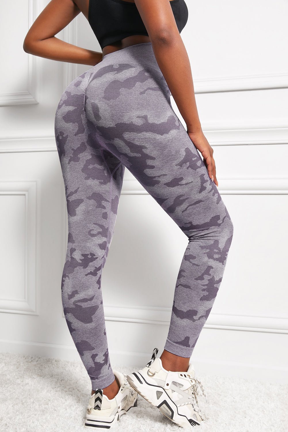 Camo Print Seamless High Waist Yoga Leggings | Trending Chic NZ