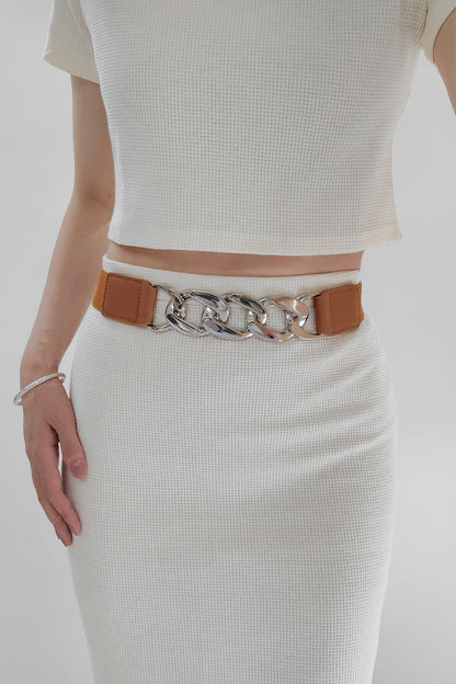 Chain Detail Elastic Belt | Trending Chic NZ