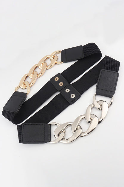 Chain Detail Elastic Belt | Trending Chic NZ