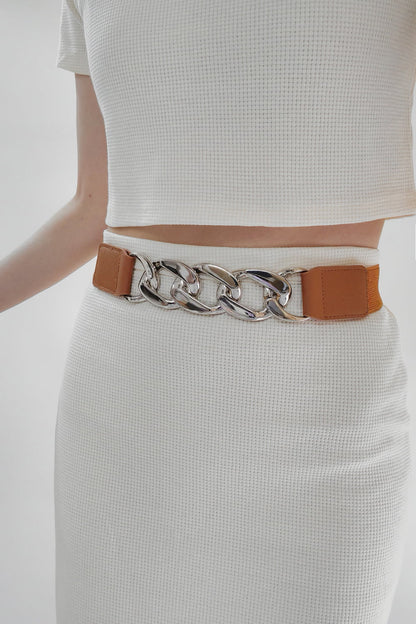 Chain Detail Elastic Belt | Trending Chic NZ