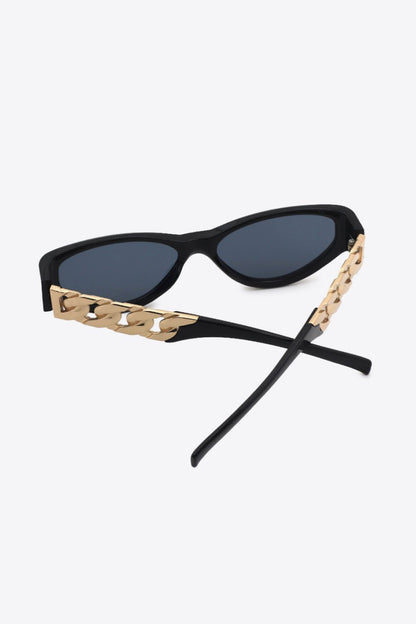 Chain Detail Temple Cat Eye Sunglasses | Trending Chic NZ