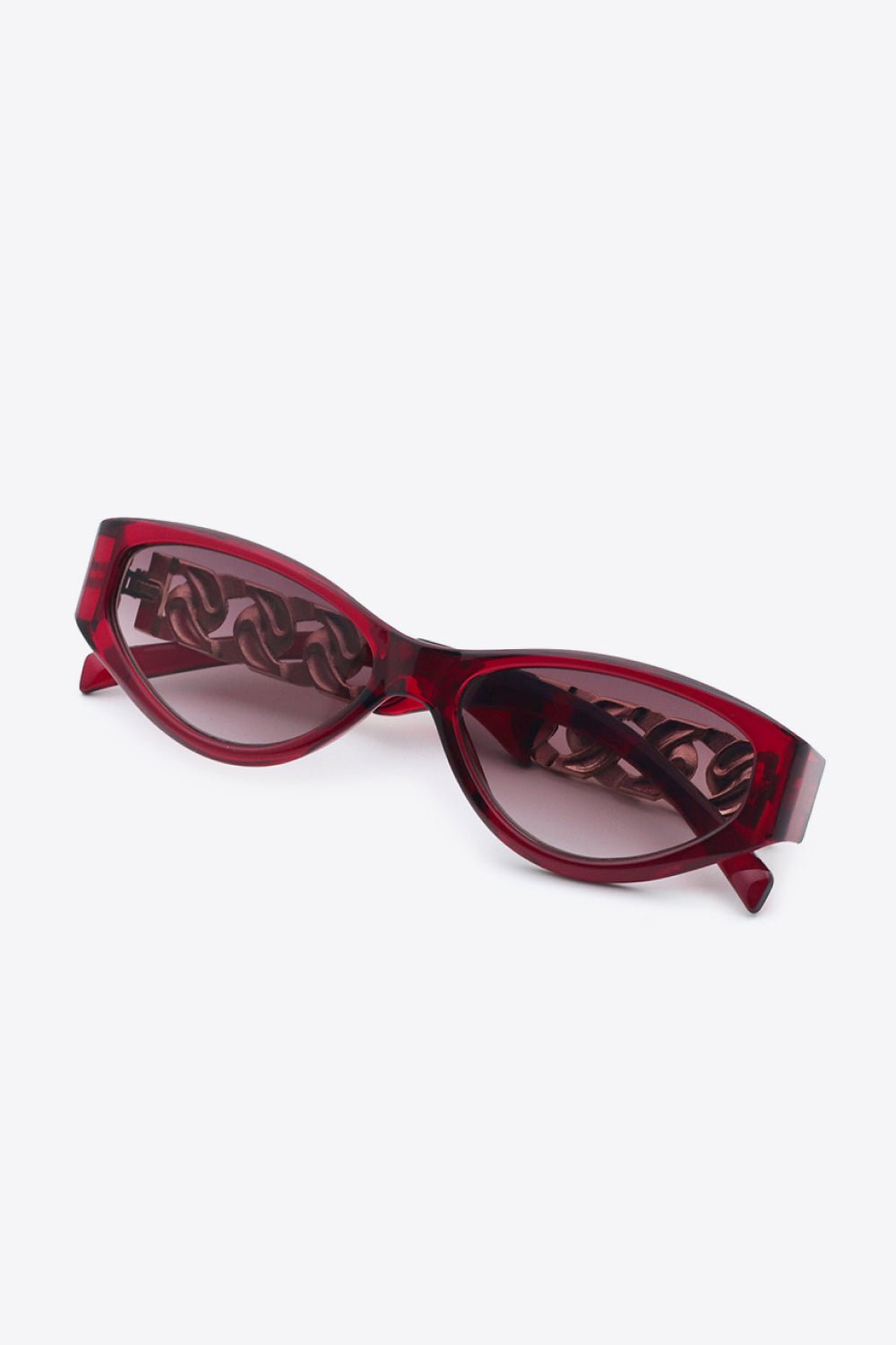 Chain Detail Temple Cat Eye Sunglasses | Trending Chic NZ