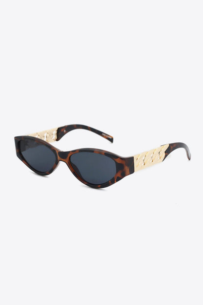 Chain Detail Temple Cat Eye Sunglasses | Trending Chic NZ