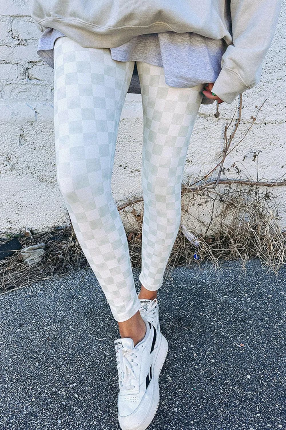 Checkered Elastic Waist Leggings | Trending Chic NZ