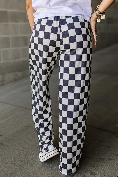 Checkered Wide Leg Pants | Trending Chic NZ