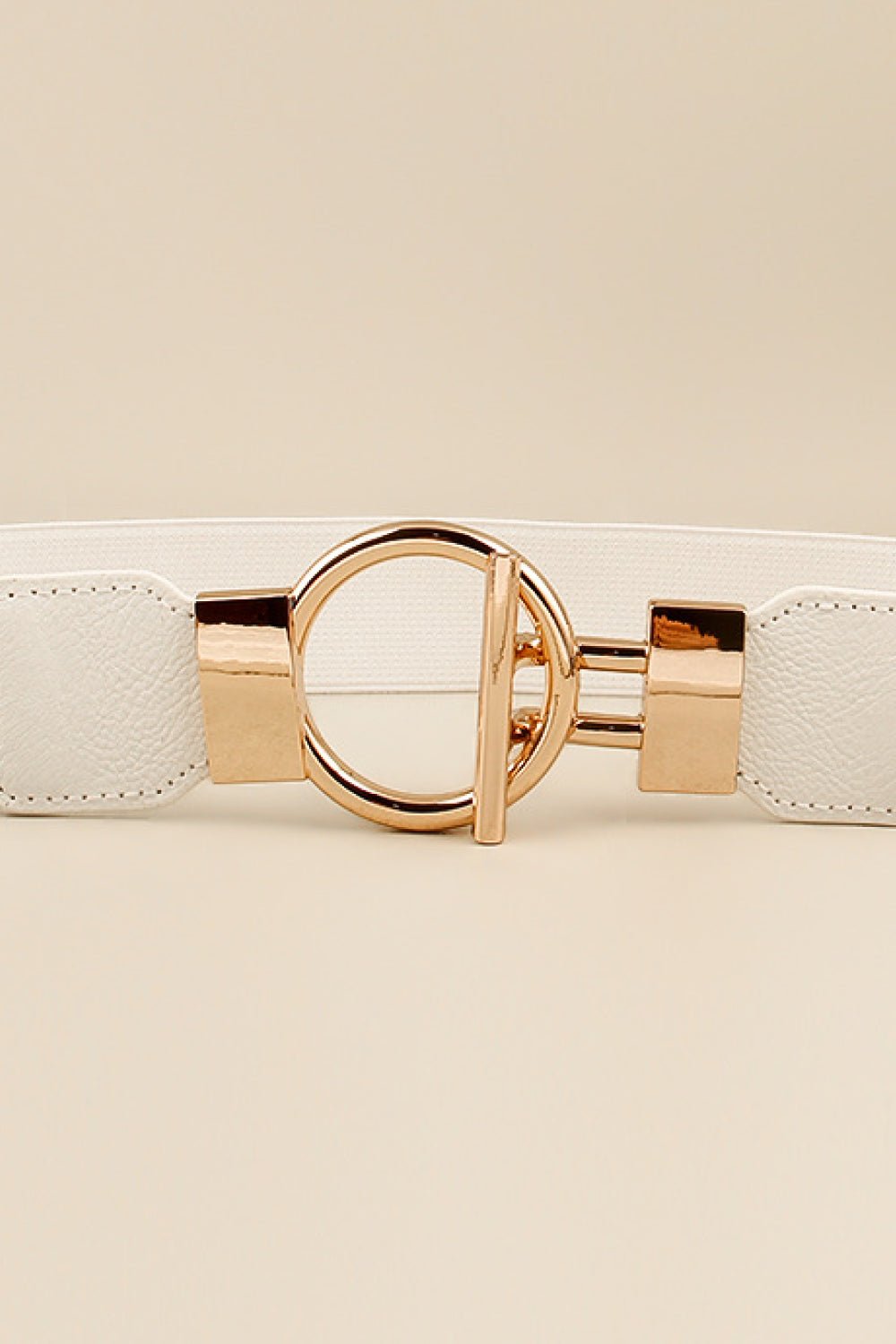 Circle Shape Buckle Zinc Alloy Buckle PU Leather Belt | Trending Chic NZ