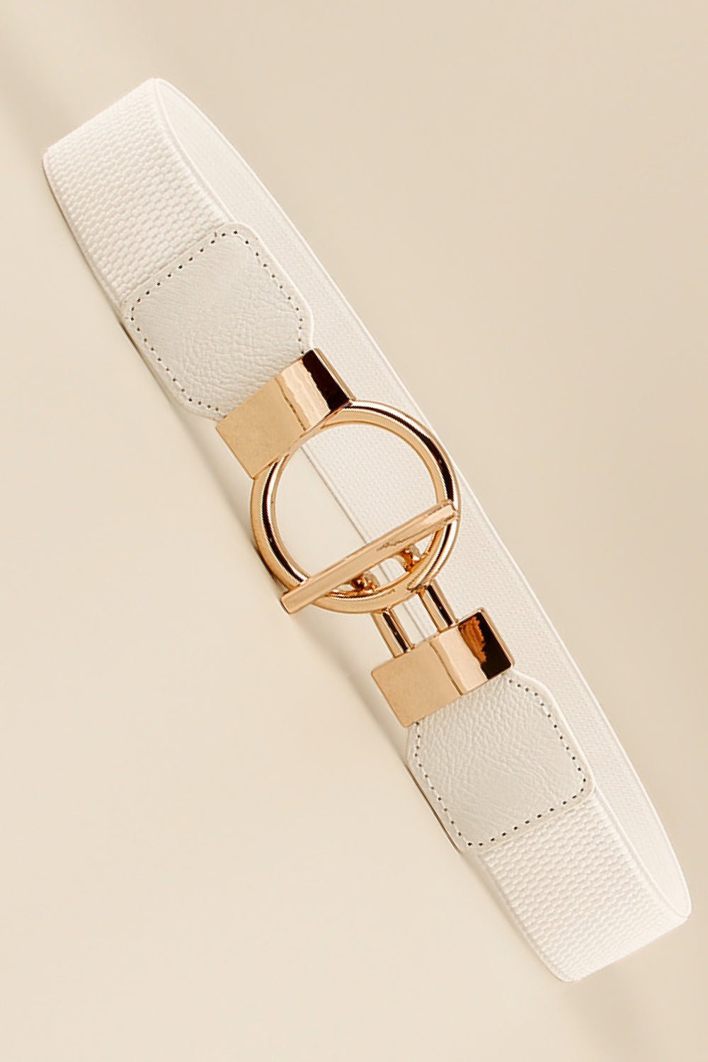 Circle Shape Buckle Zinc Alloy Buckle PU Leather Belt | Trending Chic NZ