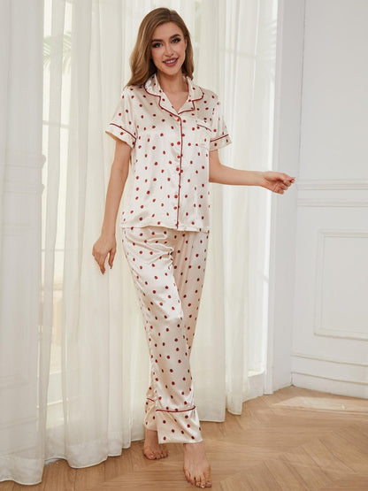 Contrast Piping Pocketed Top and Pants Lounge Set | Trending Chic NZ