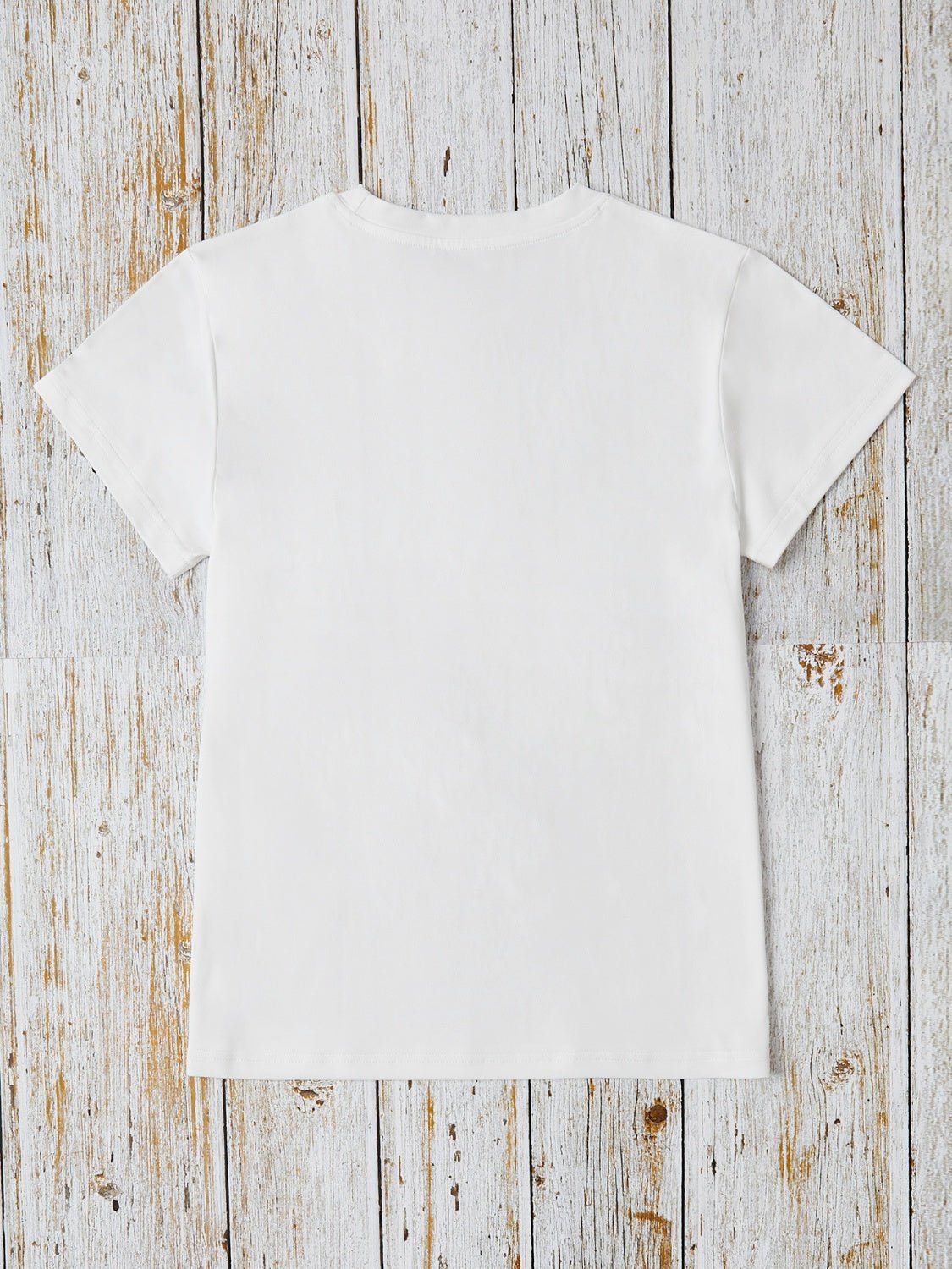 Rabbit Round Neck Short Sleeve T-Shirt