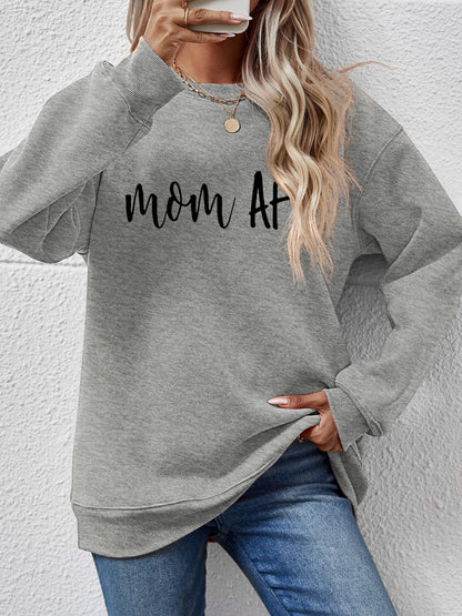 Letter Graphic Dropped Shoulder Sweatshirt