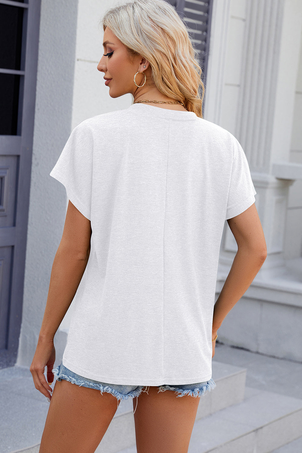 V-Neck Short Sleeve T-Shirt